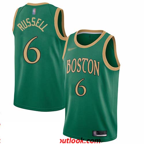 Celtics #6 Bill Russell Green Basketball Swingman City Edition 2019 20 Jersey