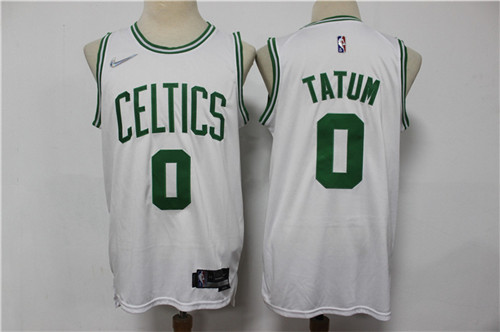 Celtics 0 Jayson Tatum White Nike Diamond 75th Anniversary City Edition Swingman Jersey