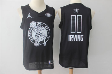 Celtics 11 Kyrie Irving Jordan Brand Black 2018 All-Star Game Swingman Jersey