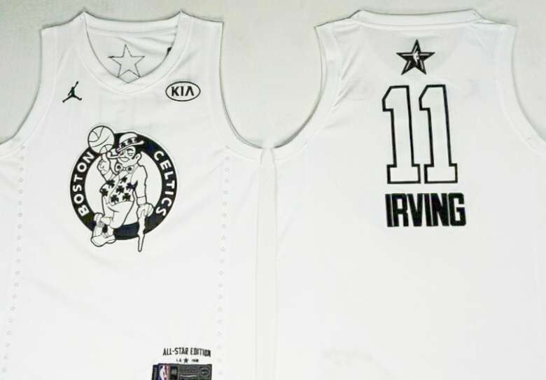 Celtics 11 Kyrie Irving White 2018 All-Star Game Jordan Brand Authentic Jersey