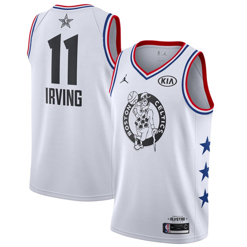 Celtics 11 Kyrie Irving White 2019 NBA All-Star Game Jordan Brand Swingman Jersey
