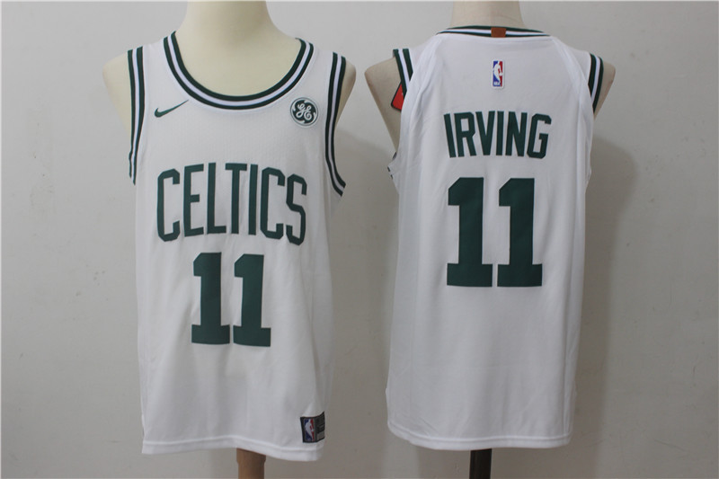 Celtics 11 Kyrie Irving White Nike Jersey