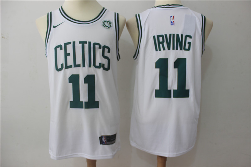 Celtics 11 Kyrie Irving White Nike Swingman Jersey