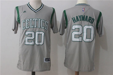Celtics 20 Gordon Hayward Gray Pride Swingman Jersey