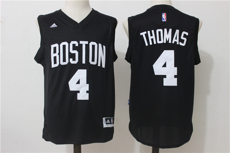 Celtics 4 Isaiah Thomas Black Swingman Jersey