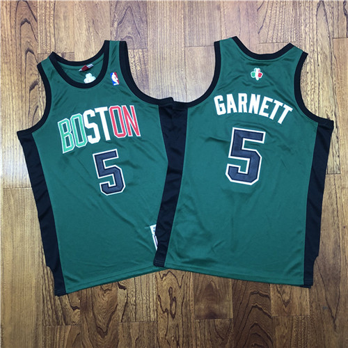 Celtics 5 Kevin Garnett Green 2007 Hardwood Classics Swingman Jersey