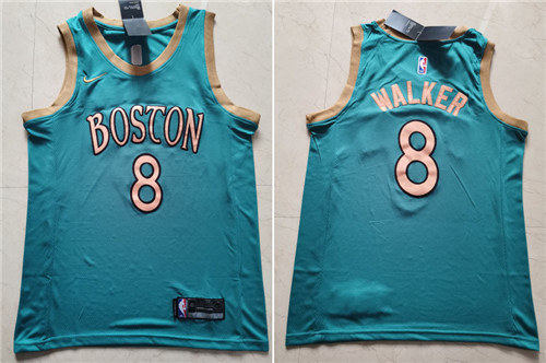 Celtics 8 Kemba Walker Blue 2019-20 City Edition Swingman Jersey