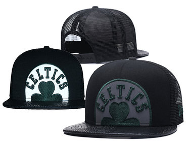 Celtics Team Logo Black Adjustable Hat GS