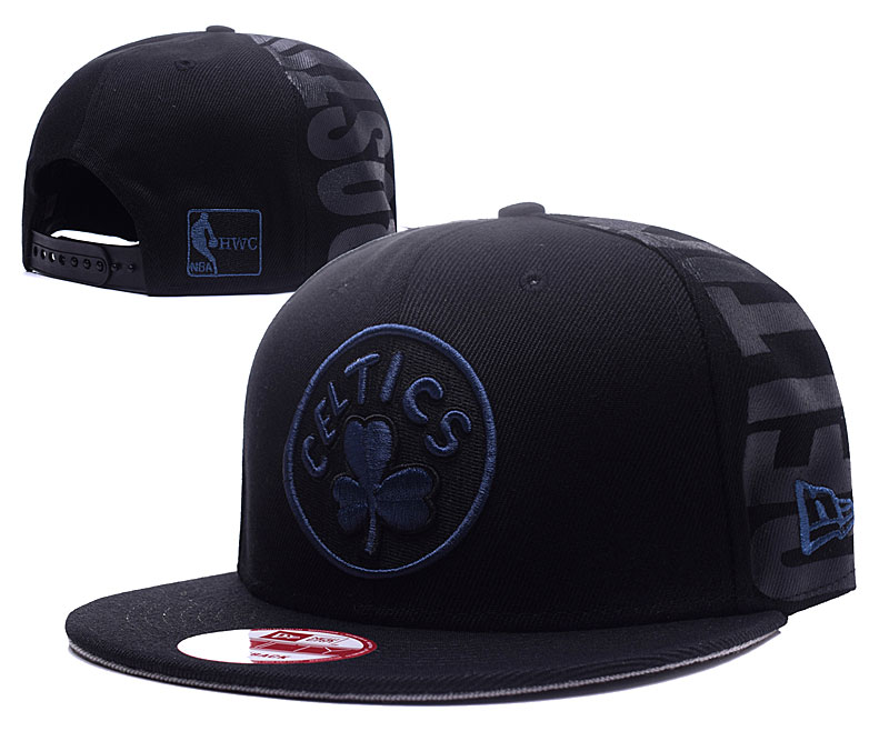 Celtics Team Logo Black Adjustable Hat YS
