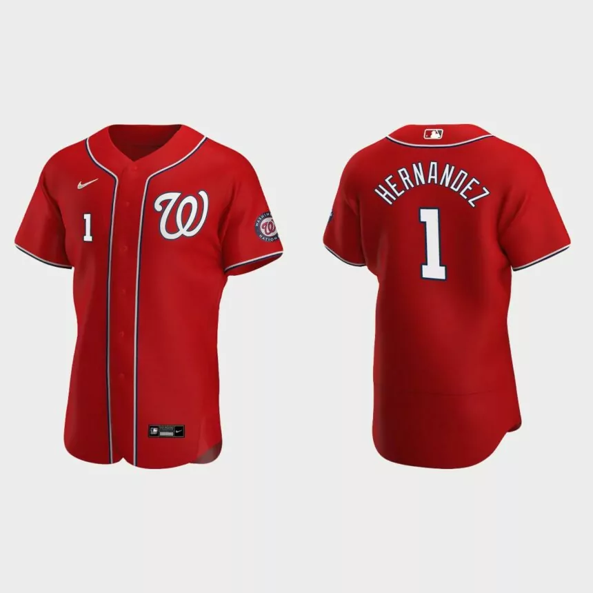 Cesar Hernandez Washington Nationals Authentic Alternate Jersey – Red