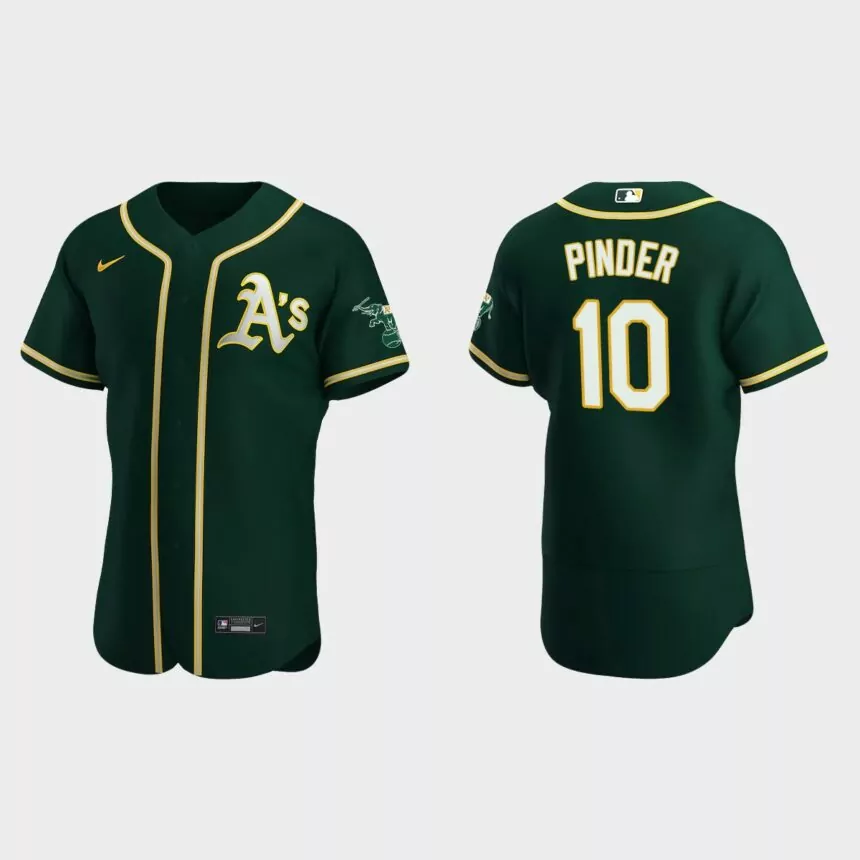 Chad Pinder Oakland Athletics Authentic Alternate Jersey – Green