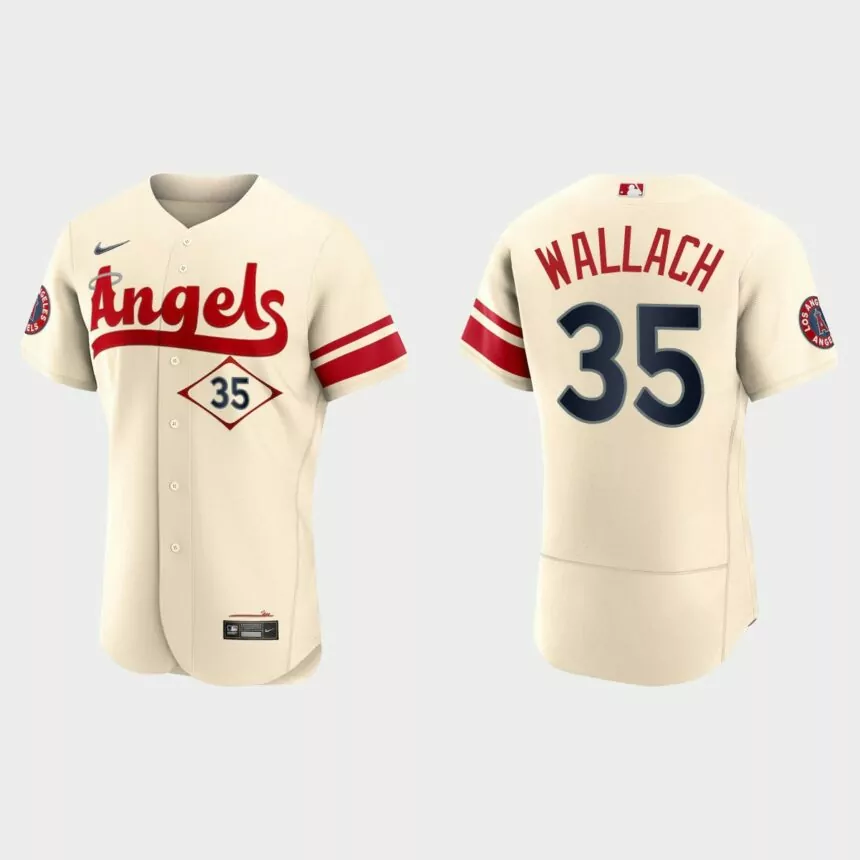 Chad Wallach Los Angeles Angels 2022 City Connect Authentic Jersey – Cream