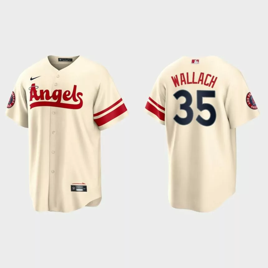 Chad Wallach Los Angeles Angels 2022 City Connect Replica Jersey – Cream
