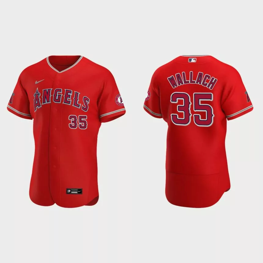 Chad Wallach Los Angeles Angels Authentic Jersey – Red