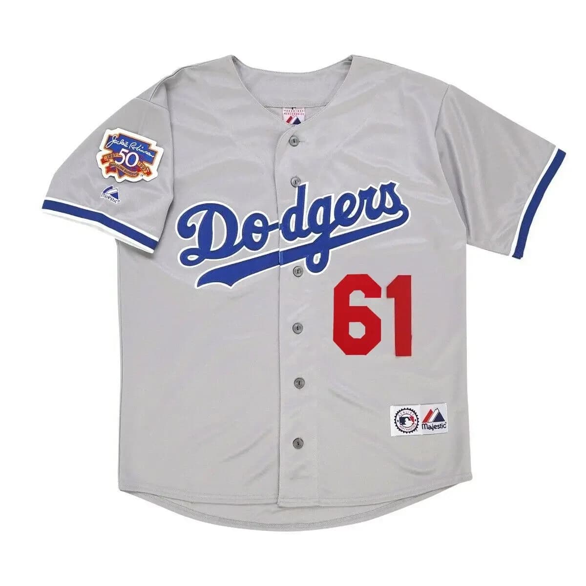 Chan Ho Park 1997 Los Angeles Dodgers Road Jersey w Jackie 50th Patch
