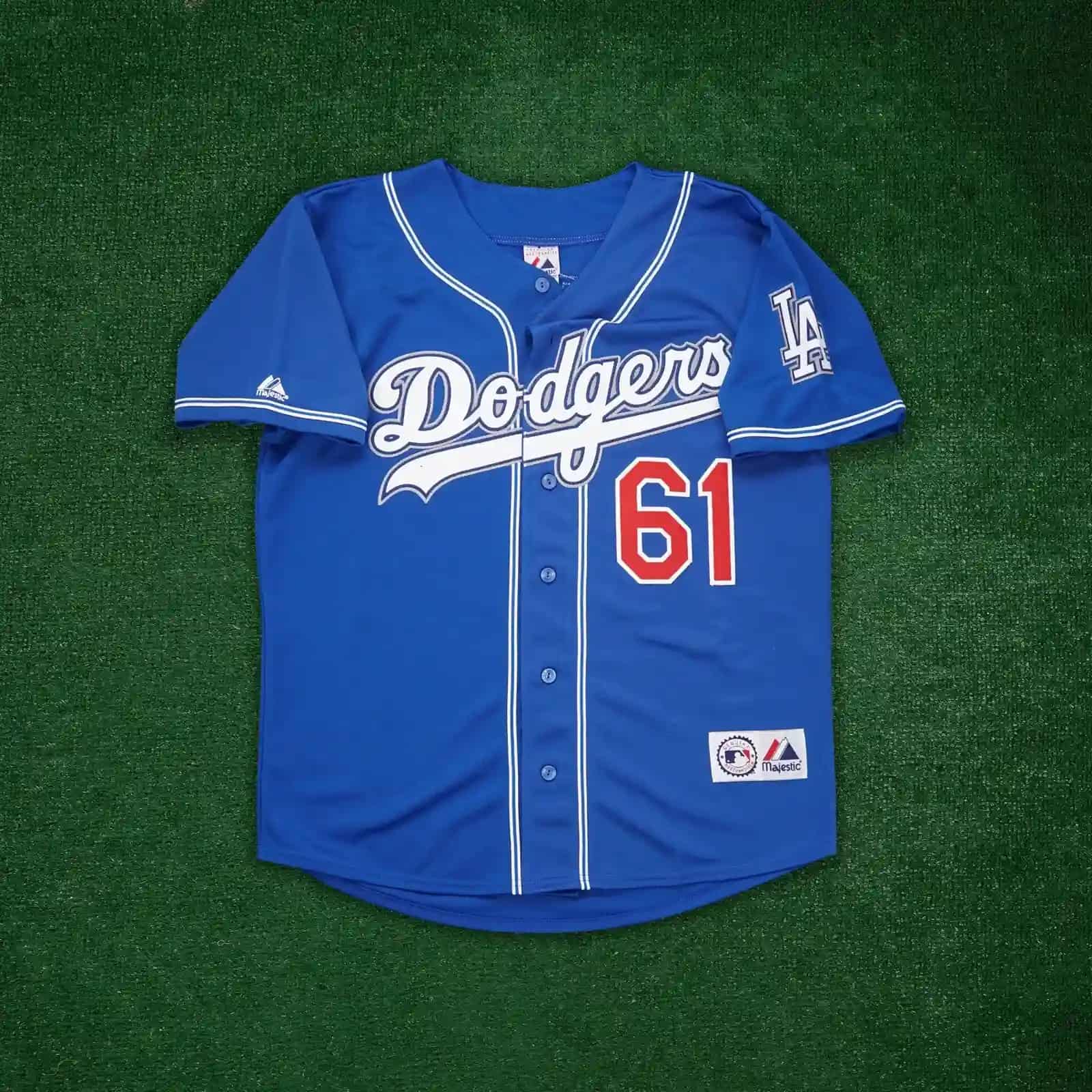 Chan Ho Park 1999 Los Angeles Dodgers Think Blue Alternate Jersey w Patch