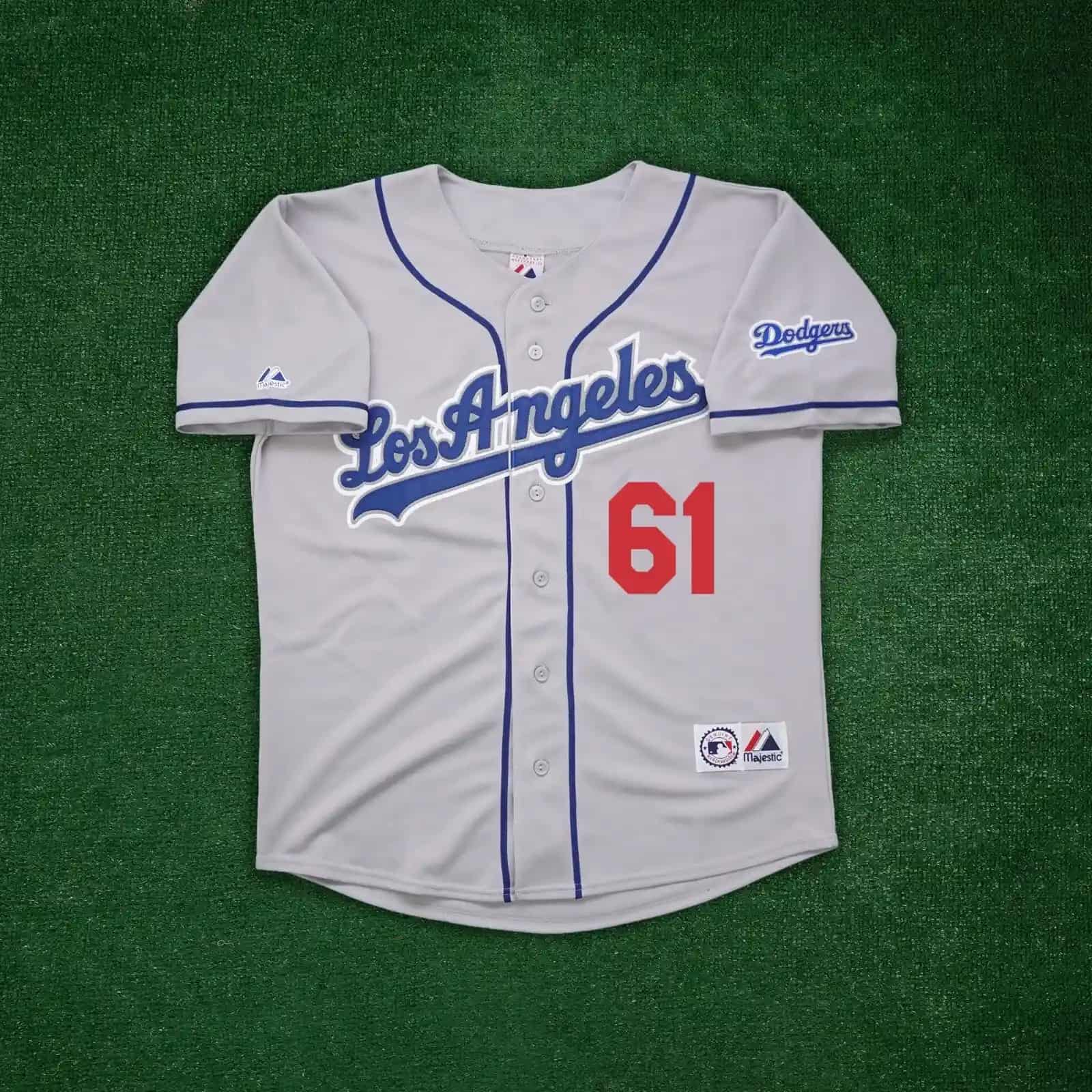 Chan Ho Park 2000 Los Angeles Dodgers Men's Grey Road Throwback Jersey