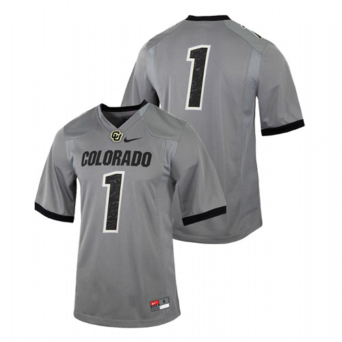 Charcoal Men Colorado Buffaloes College Football Untouchable Jersey
