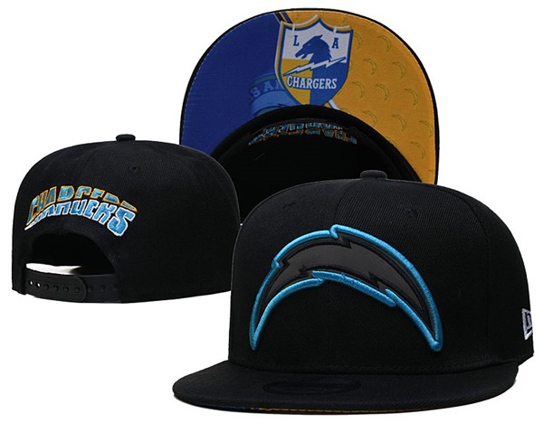 Chargers Black Snapback Hat--GS