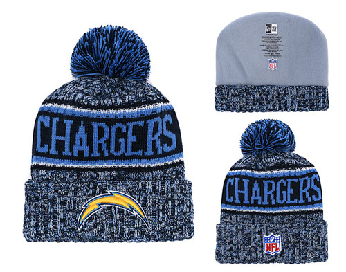 Chargers Team Logo Blue Knit Hat YD