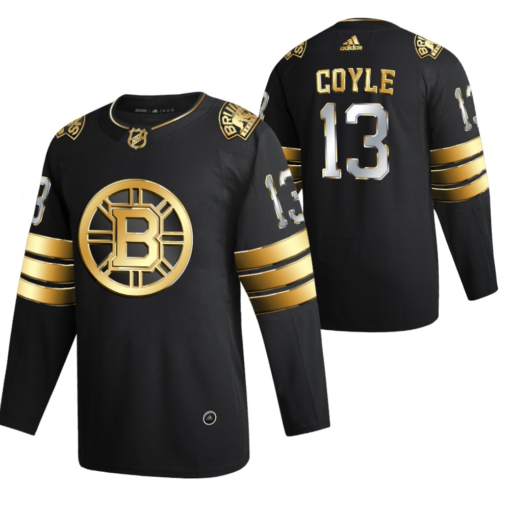 Charlie Coyle Boston Bruins Black 2021 Golden Edition Jersey Limited Authentic