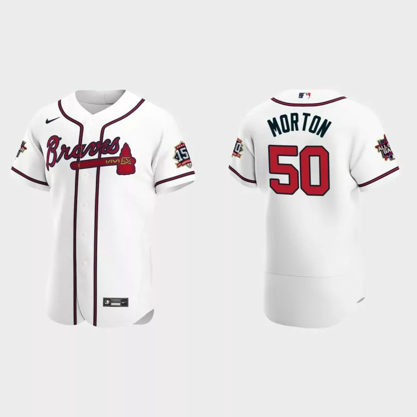 Charlie Morton #50 Atlanta Braves 2021 MLB All-Star Game Authentic Jersey – White