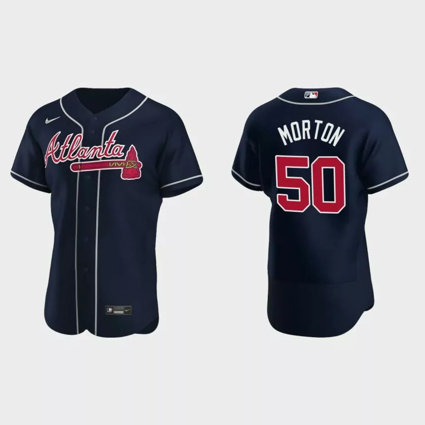 Charlie Morton #50 Atlanta Braves Authentic Alternate Jersey – Navy