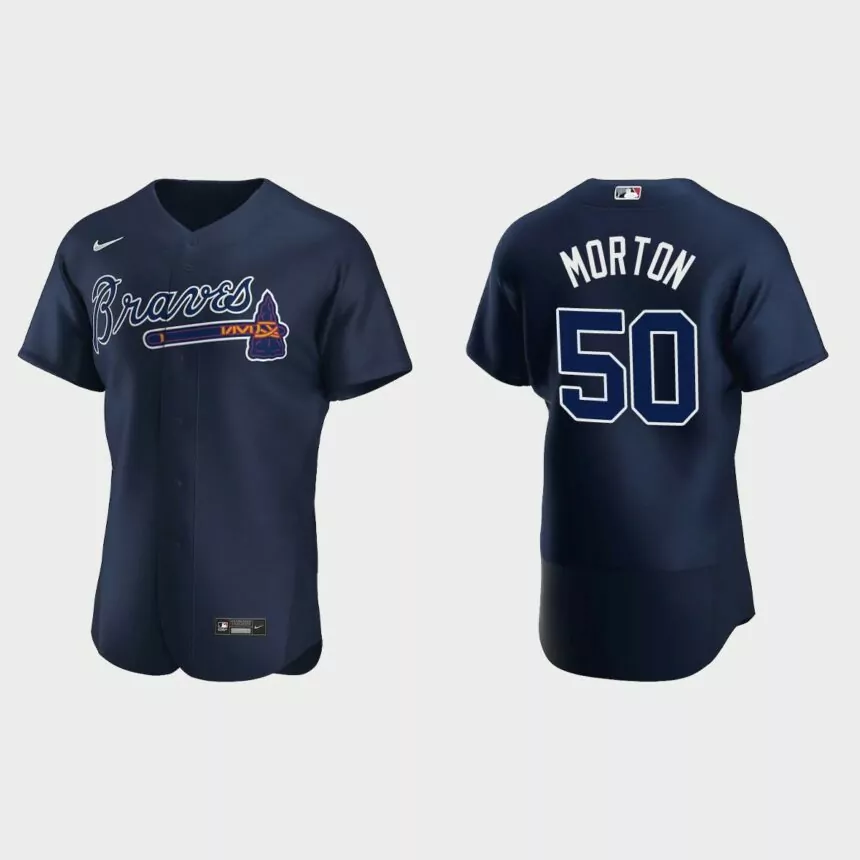 Charlie Morton #50 Atlanta Braves Authentic Jersey – Navy