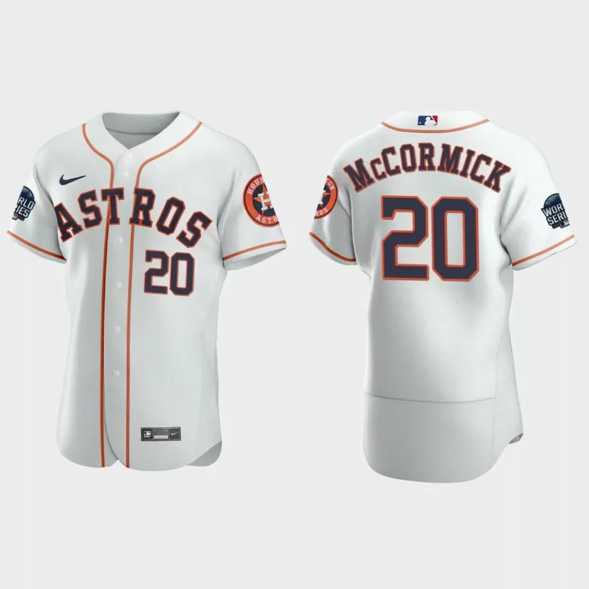 Chas McCormick Houston Astros 2021 World Series Authentic Jersey – White