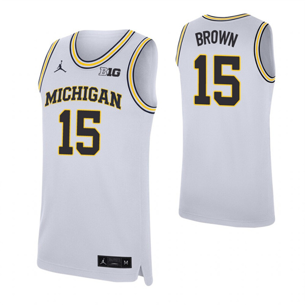 Chaundee Brown Jersey White Michigan Wolverines Replica