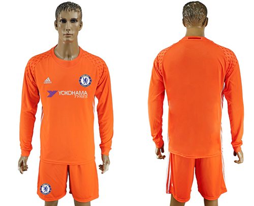 Chelsea #1 Cech White Goalkeeper Long Sleeves Soccer Club Jersey