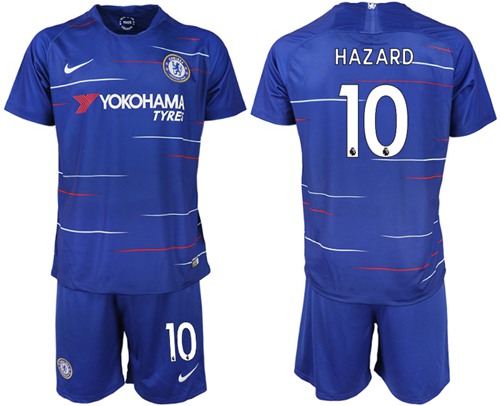 Chelsea #10 Hazard Home Soccer Club Jersey
