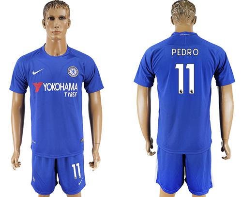 Chelsea #11 Pedro Home Soccer Club Jersey