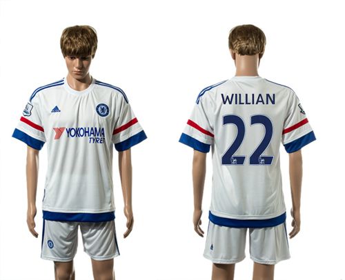 Chelsea #22 Willian New White Soccer Club Jersey