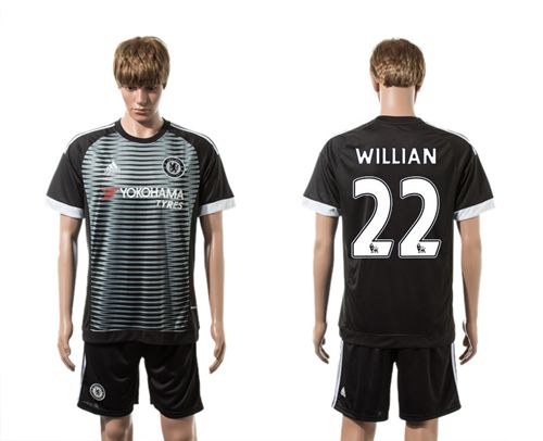 Chelsea #22 Willian SEC Away Soccer Club Jersey