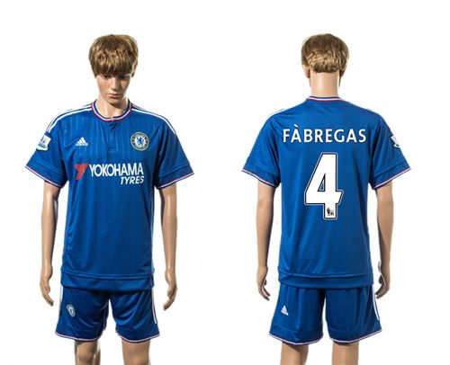 Chelsea #4 Fabregas New Blue Soccer Club Jersey