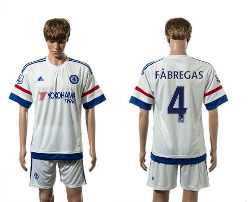 Chelsea #4 Fabregas New White Soccer Club Jersey