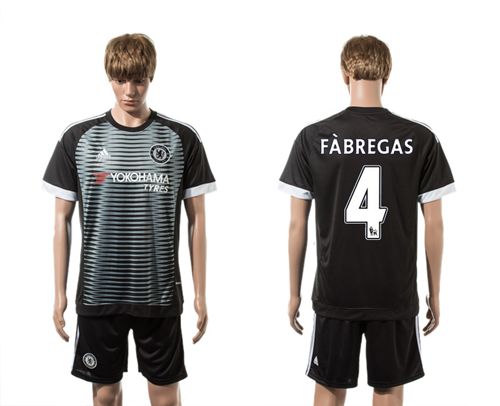 Chelsea #4 Fabregas SEC Away Soccer Club Jersey