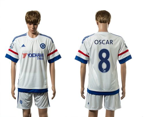 Chelsea #8 Oscar New White Soccer Club Jersey