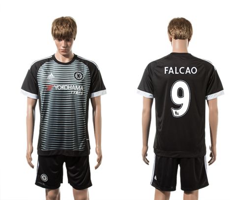 Chelsea #9 Falcao SEC Away Soccer Club Jersey