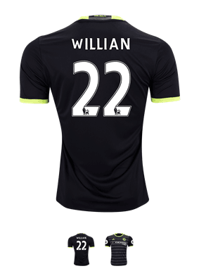 Chelsea 16-17 WILLIAN Away Soccer Jersey