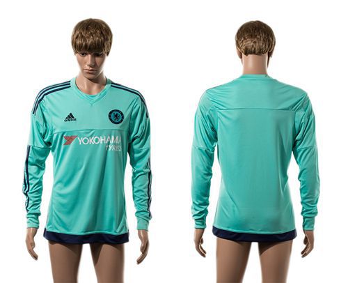 Chelsea Blank Green Long Sleeves Soccer Club Jersey