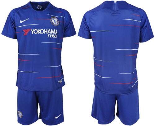 Chelsea Blank Home Soccer Club Jersey