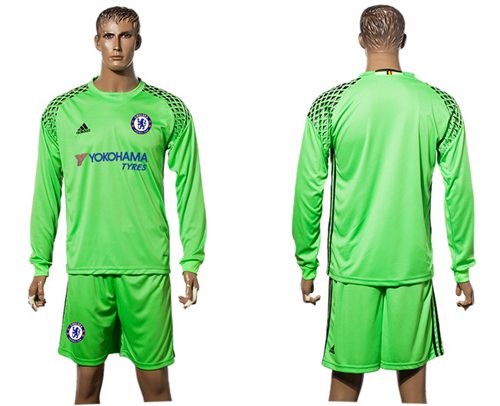 Chelsea Blank White Goalkeeper Long Sleeves Soccer Club Jersey