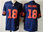 Chicago Bears #18 Caleb Williams Alternate Blue Vapor F.U.S.E. Limited Jersey
