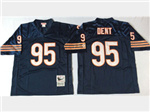 Chicago Bears #95 Richard Dent Throwback Navy Blue Jersey