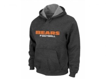 Chicago Bears Authentic font Pullover Hoodie D.Grey
