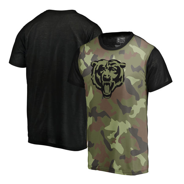 Chicago Bears Camo NFL Pro Line By Fanatics Branded Blast Sublimated T Shirt