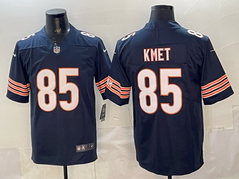 Chicago Bears Cole Kmet #85 Nike Men's Navy Official NFL Player Game  Jersey