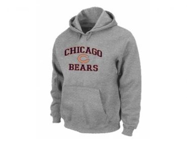 Chicago Bears Heart & Soul Pullover Hoodie Grey